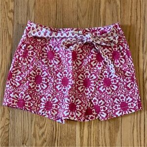 Vineyard Vines Pink and White Floral Skirt